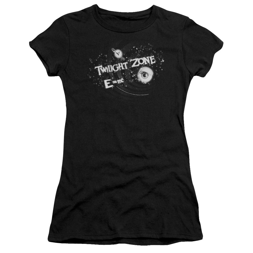Twilight Zone - Another Dimension - Short Sleeve Junior Sheer - Black T-shirt