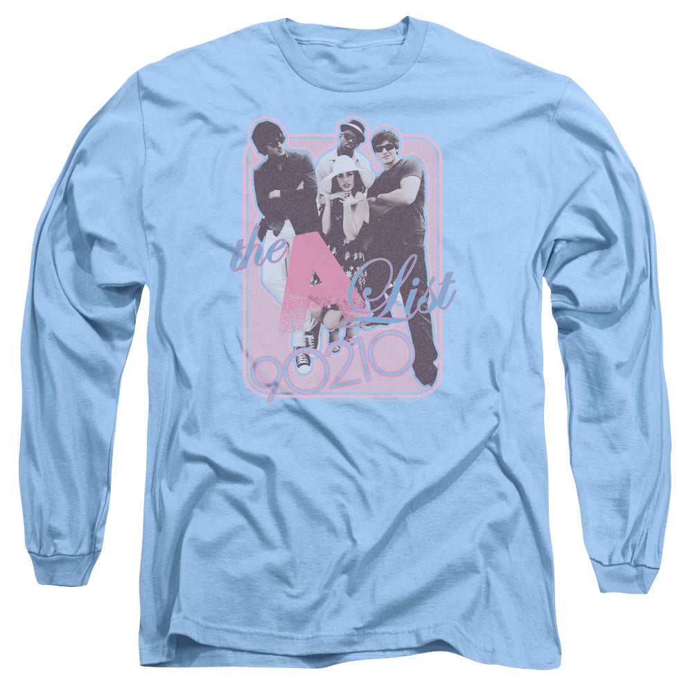 90210 - The A List - Long Sleeve Adult 18/1 - Carolina Blue T-shirt