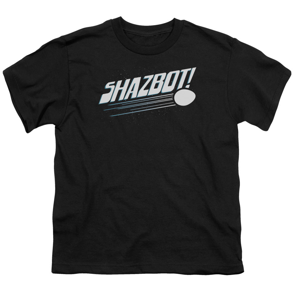 Mork & Mindy - Shazbot Egg - Short Sleeve Youth 18/1 - Black T-shirt