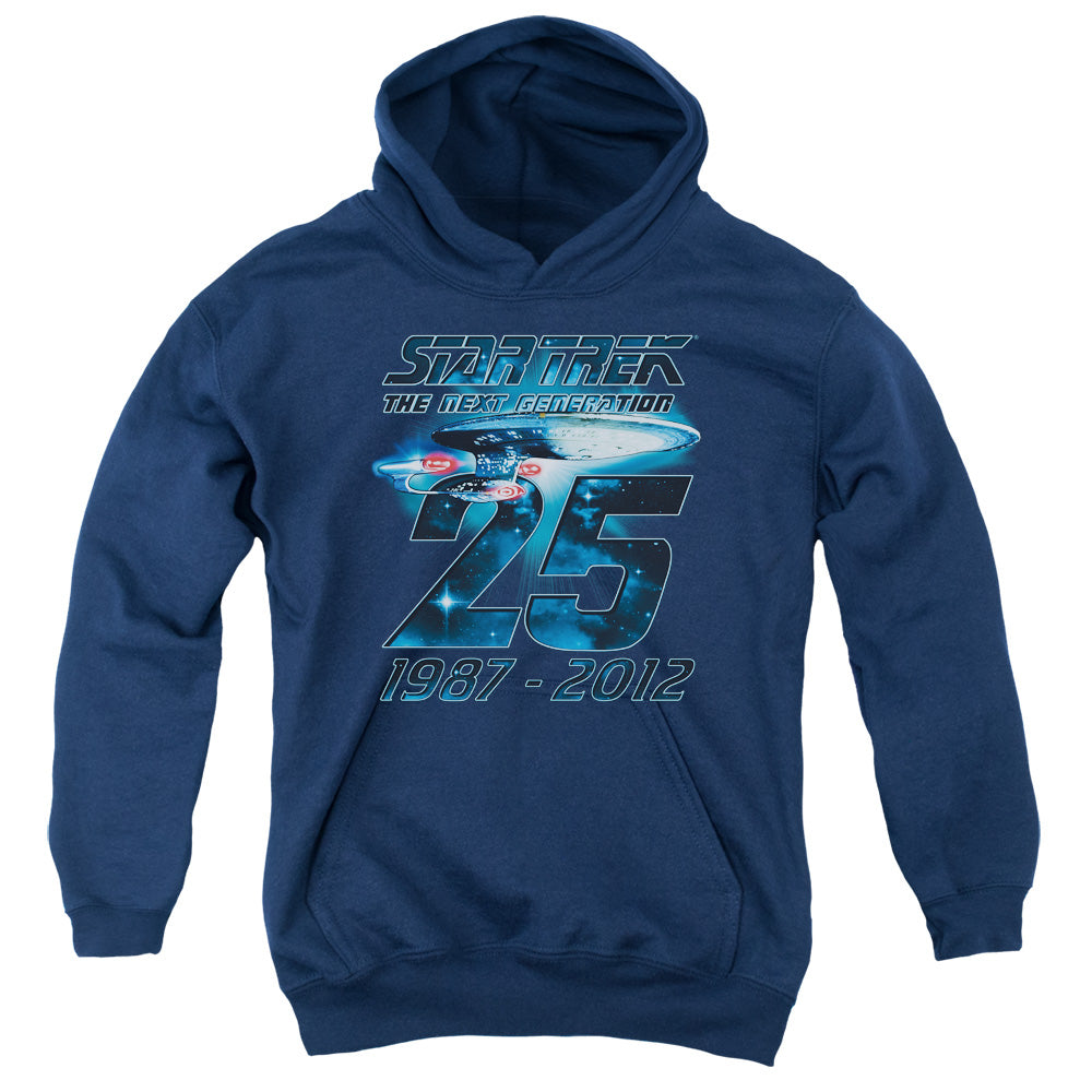 Star Trek - Enterprise 25 - Youth Pull-over Hoodie - Navy