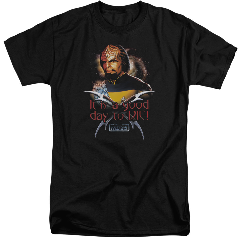 Star Trek - Good Day To Die - Short Sleeve Adult Tall - Black T-shirt