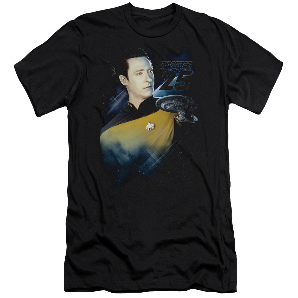 Star Trek - Data 25th-premuim Canvas Adult Slim Fit 30/1 - Black