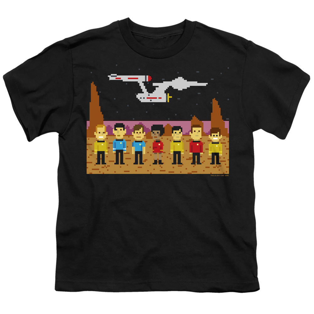 Star Trek - Tos Trexel Crew - Short Sleeve Youth 18/1 - Black T-shirt