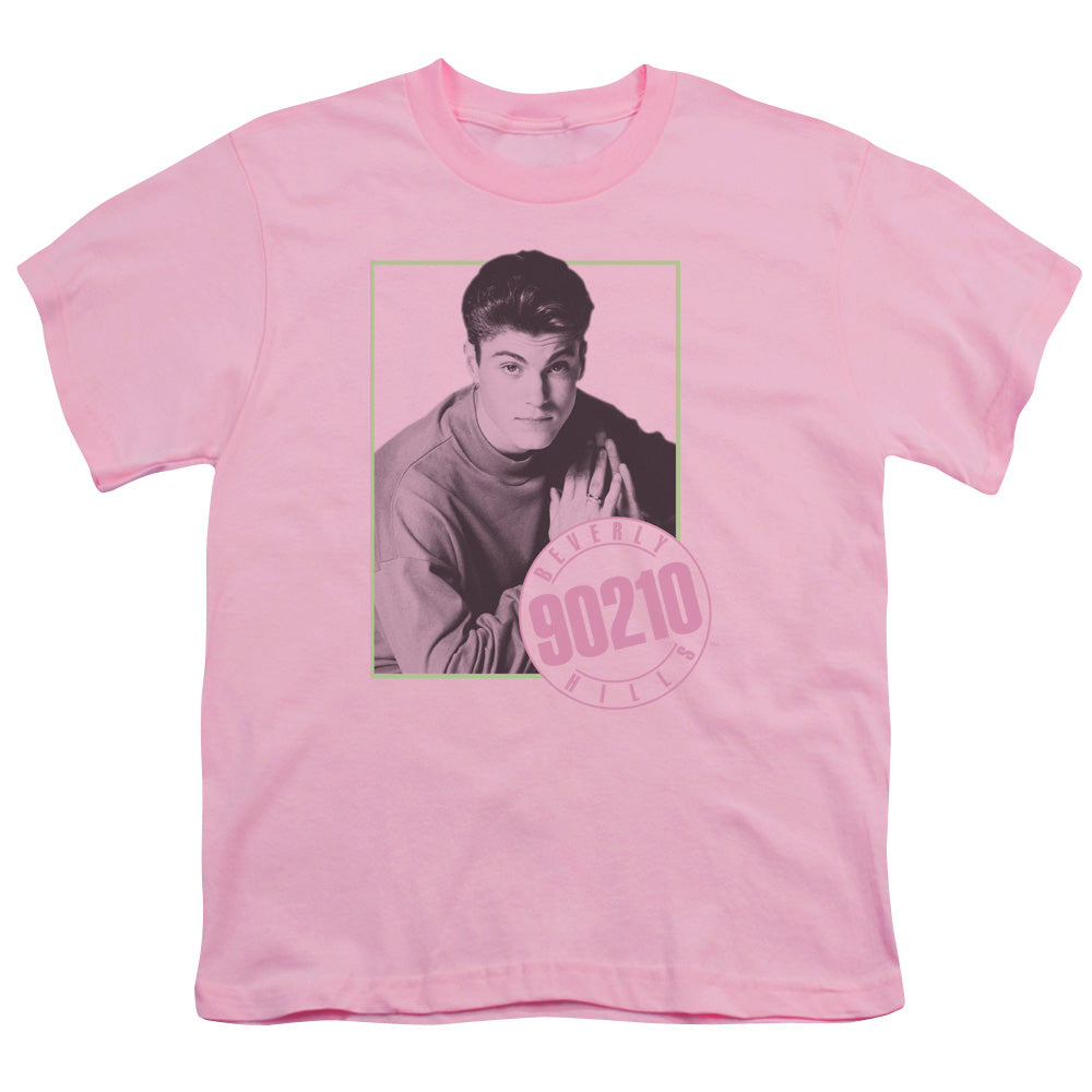90210 - David - Short Sleeve Youth 18/1 - Pink T-shirt