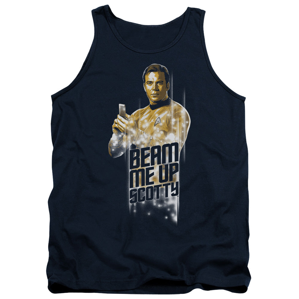 Star Trek - Beam Me Up - Adult Tank - Navy