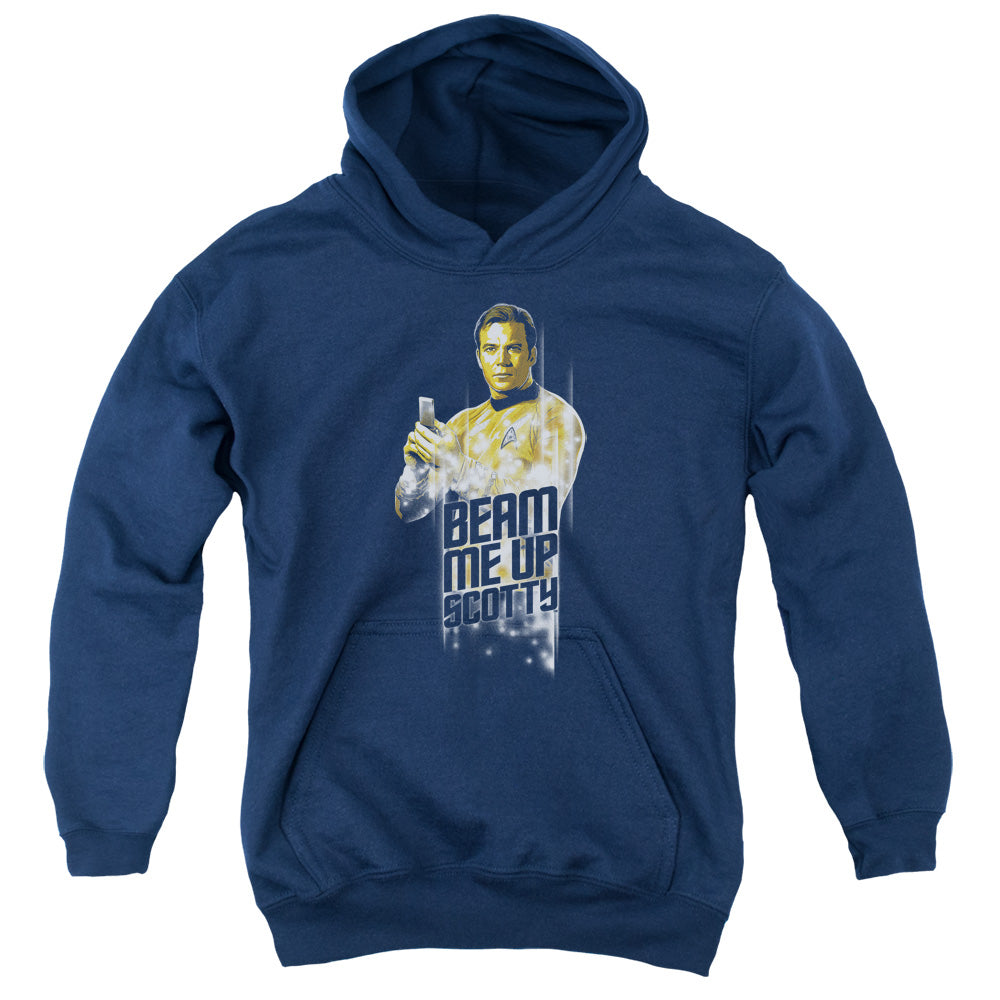 Star Trek - Beam Me Up - Youth Pull-over Hoodie - Navy