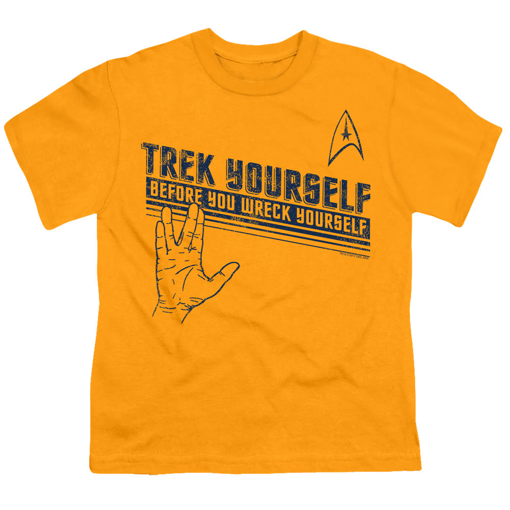 Star Trek - Trek Yourself - Short Sleeve Youth 18/1 - Gold T-shirt