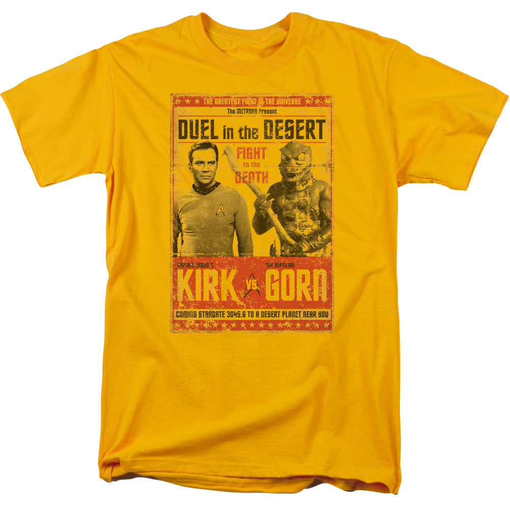 Star Trek - Duel In The Desert - Short Sleeve Adult 18/1 - Gold T-shirt