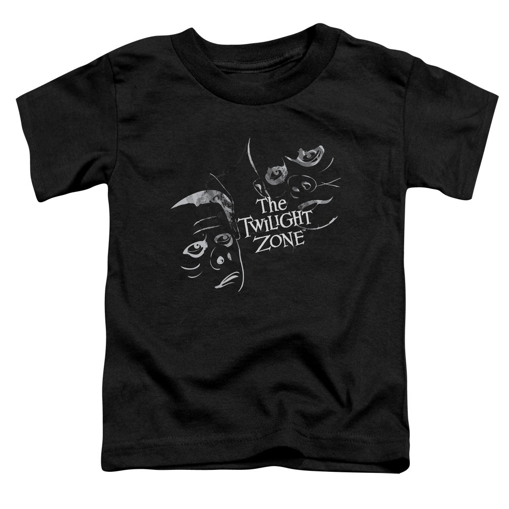 Twilight Zone - Strange Faces - Short Sleeve Toddler Tee - Black T-shirt