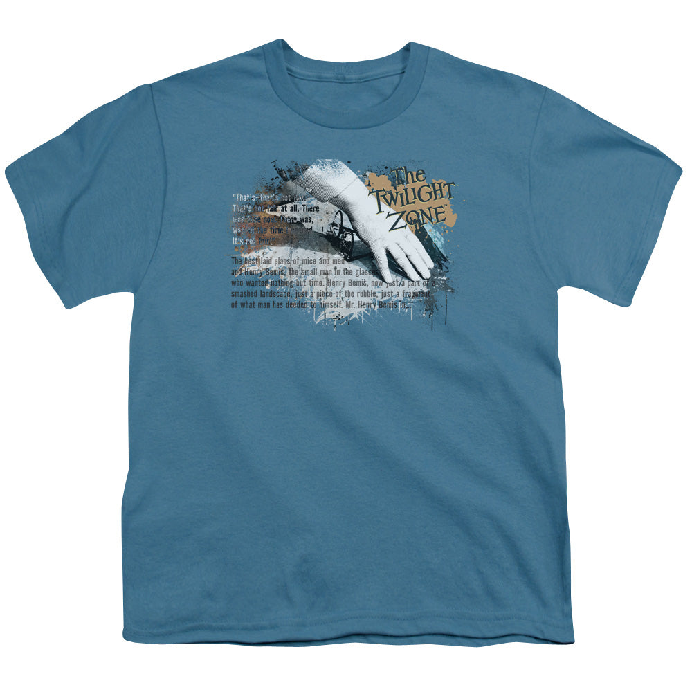 Twilight Zone - Henry Bemis - Short Sleeve Youth 18/1 - Slate T-shirt
