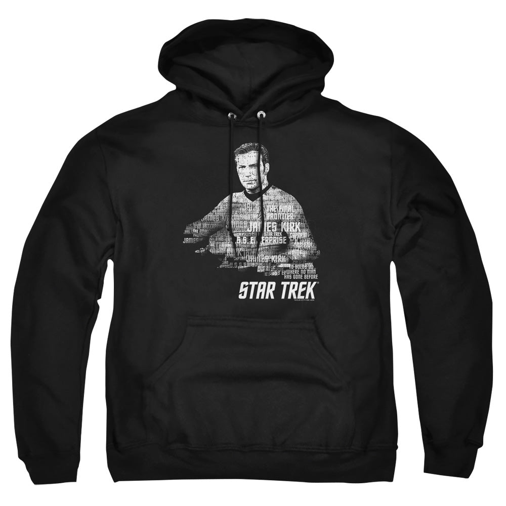 Star Trek - Kirk Words - Adult Pull-over Hoodie - Black