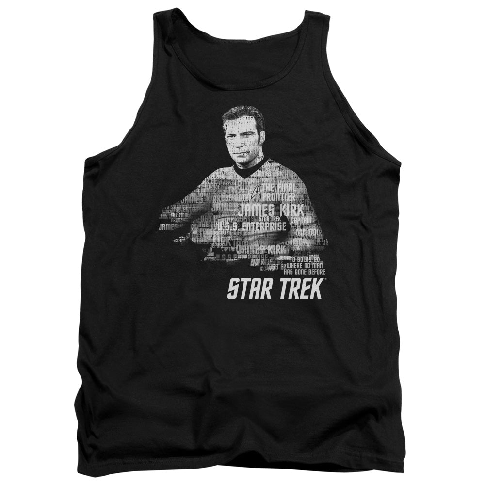 Star Trek - Kirk Words - Adult Tank - Black