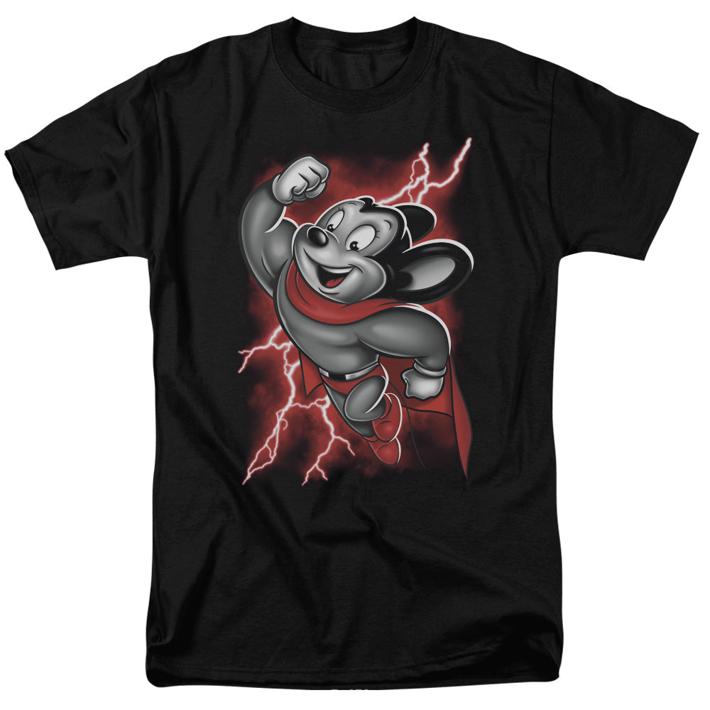 Mighty Mouse - Mighty Storm - Short Sleeve Adult 18/1 - Black T-shirt