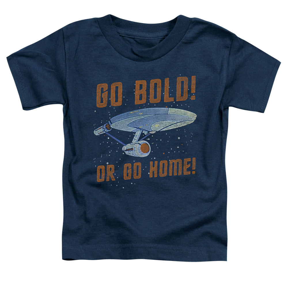 Star Trek - Go Bold - Short Sleeve Toddler Tee - Navy T-shirt