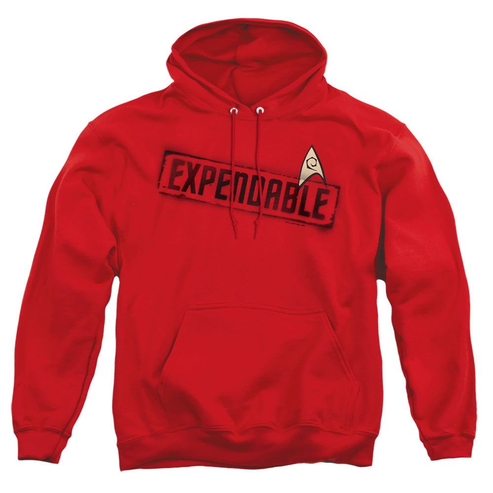 Star Trek - Expendable - Adult Pull-over Hoodie - Red