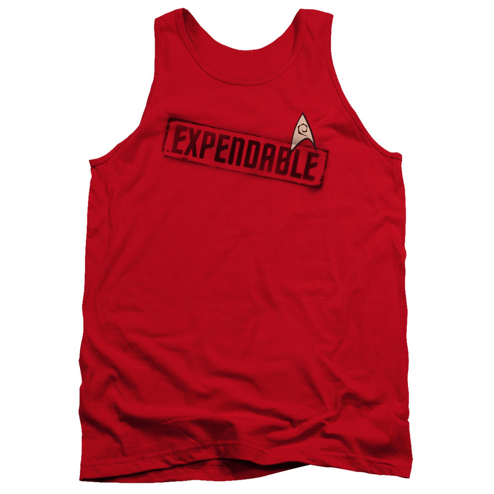 Star Trek - Expendable - Adult Tank - Red