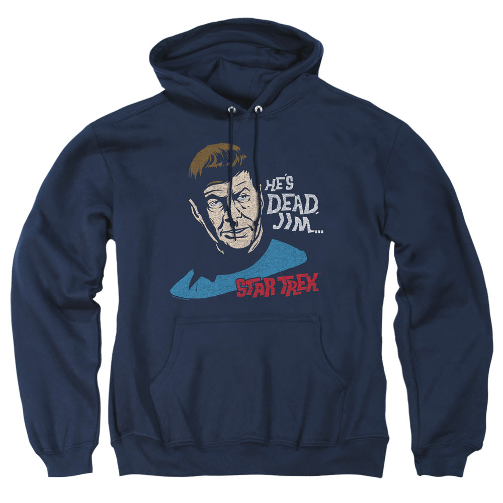 Star Trek - He's Dead Jim - Adult Pull-over Hoodie - Navy