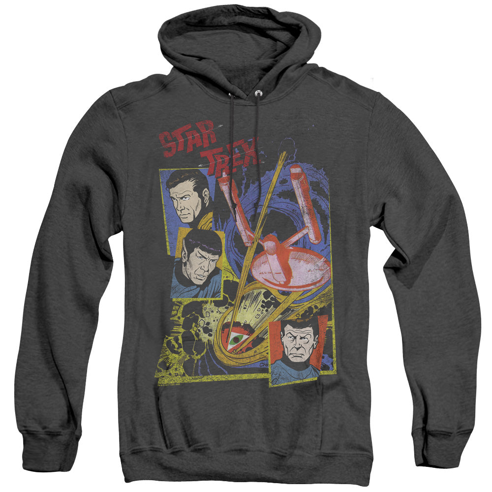 Star Trek - Eye Of The Storm - Adult Heather Hoodie - Black