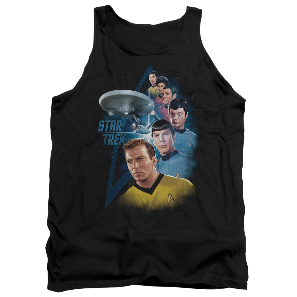 Star Trek - Among The Stars - Adult Tank - Black