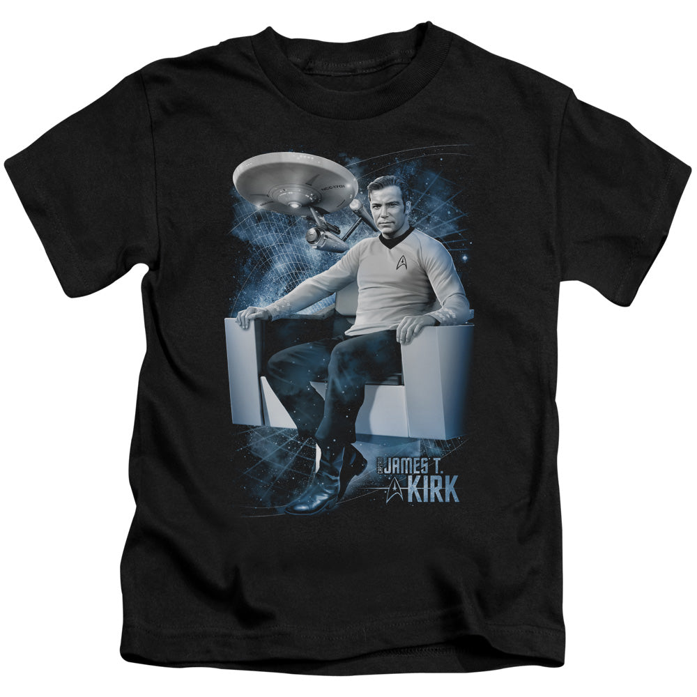 STAR TREK CAPTAINS CHAIR - S/S JUVENILE 18/1 - BLACK - T-Shirt