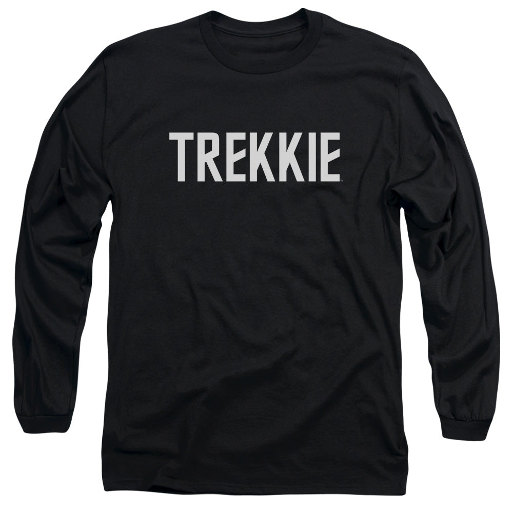 Star Trek - Trekkie - Long Sleeve Adult 18/1 - Black T-shirt