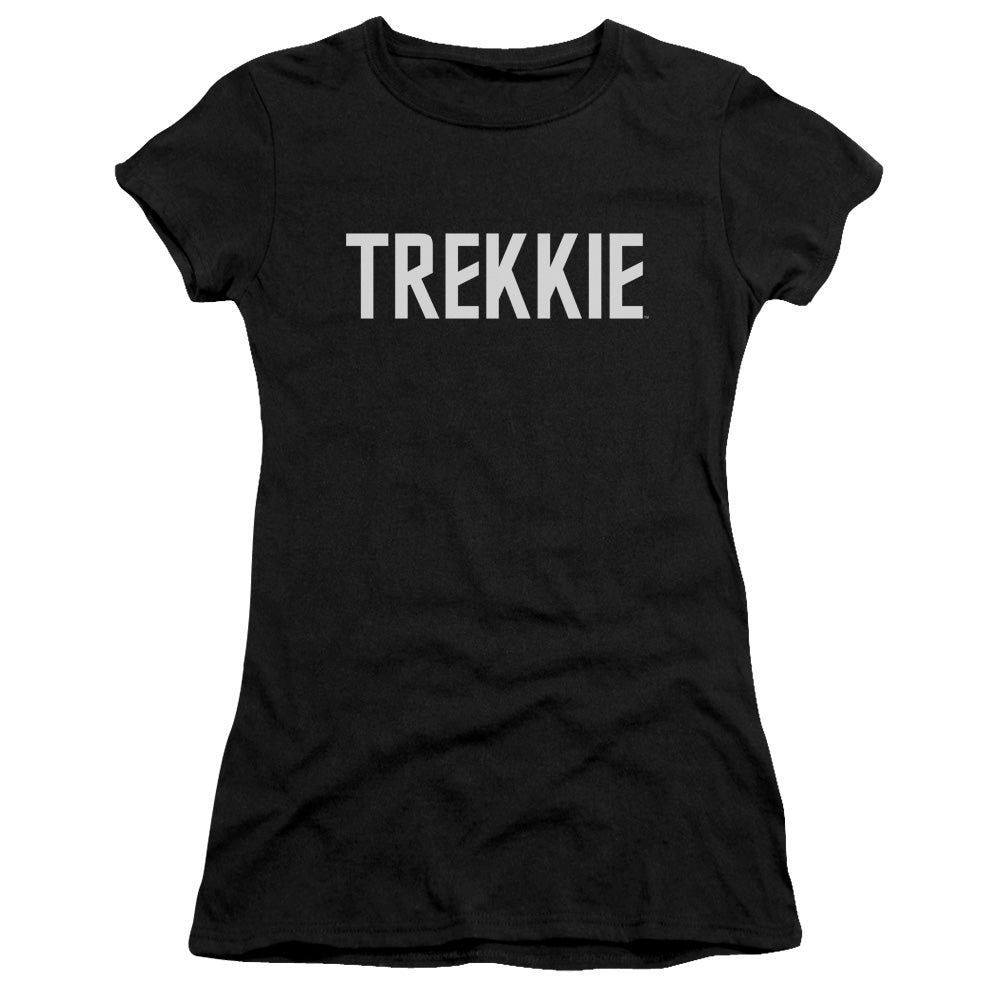Star Trek - Trekkie - Short Sleeve Junior Sheer - Black T-shirt