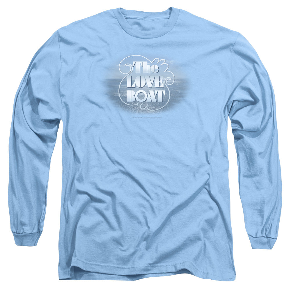 Love Boat - The Love Boat - Long Sleeve Adult 18/1 - Carolina Blue T-shirt