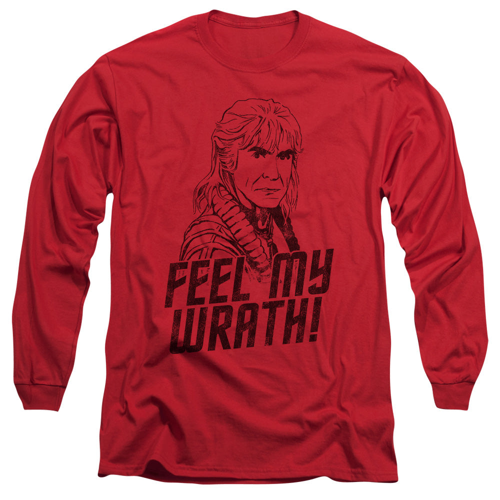 Star Trek - My Wrath - Long Sleeve Adult 18/1 - Red T-shirt