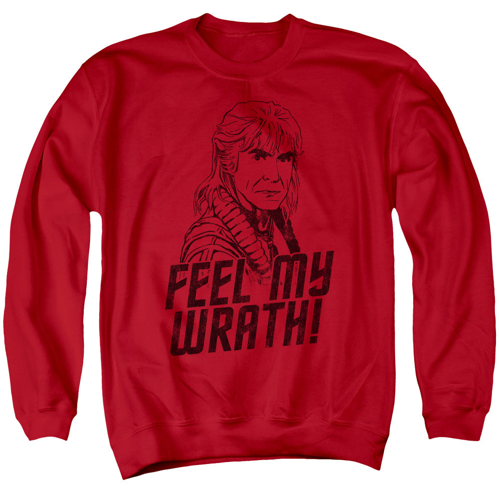 Star Trek - My Wrath - Adult Crewneck Sweatshirt - Red