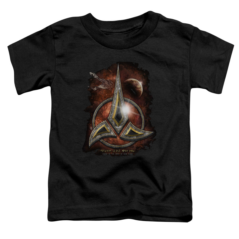 Star Trek - Klingon Crest - Short Sleeve Toddler Tee - Black T-shirt