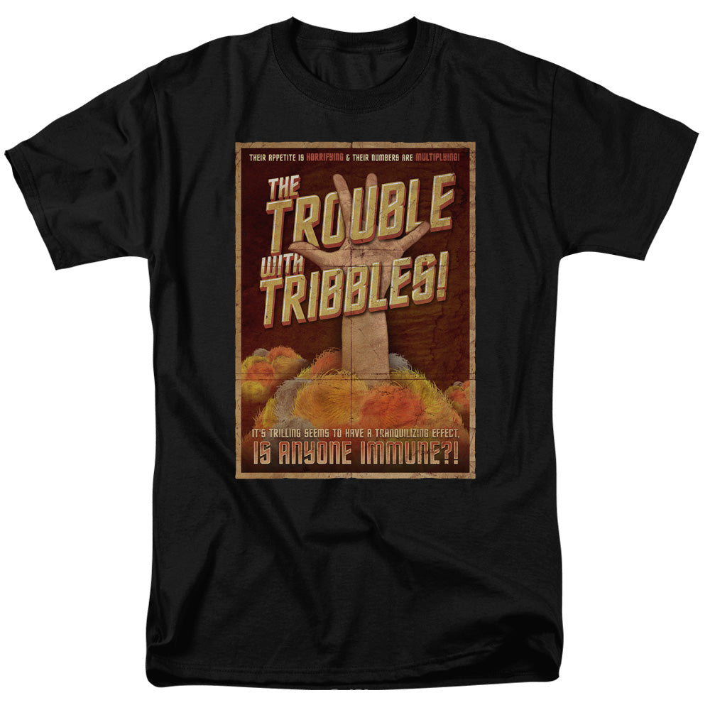 Star Trek - Tribbles: The Movie - Short Sleeve Adult 18/1 - Black T-shirt