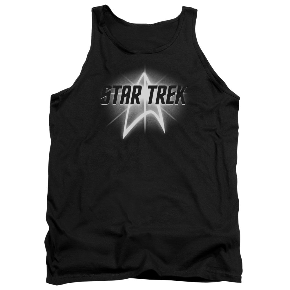 Star Trek - Glow Logo - Adult Tank - Black