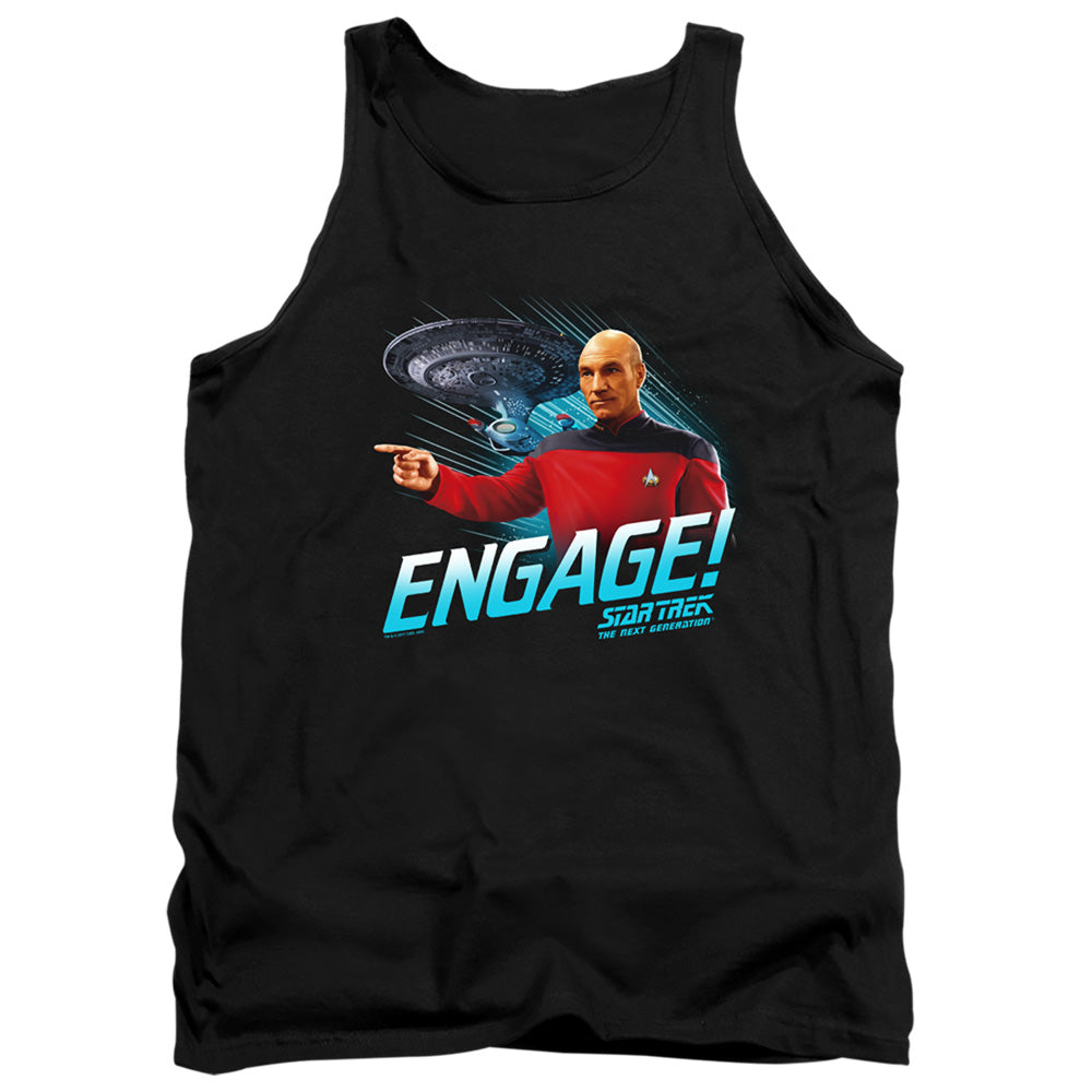 Star Trek - Engage - Adult Tank - Black