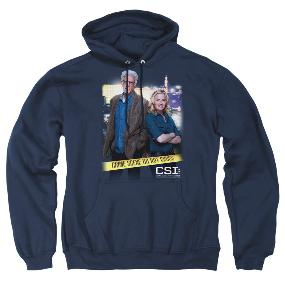Csi - Do Not Cross - Adult Pull-over Hoodie - Navy