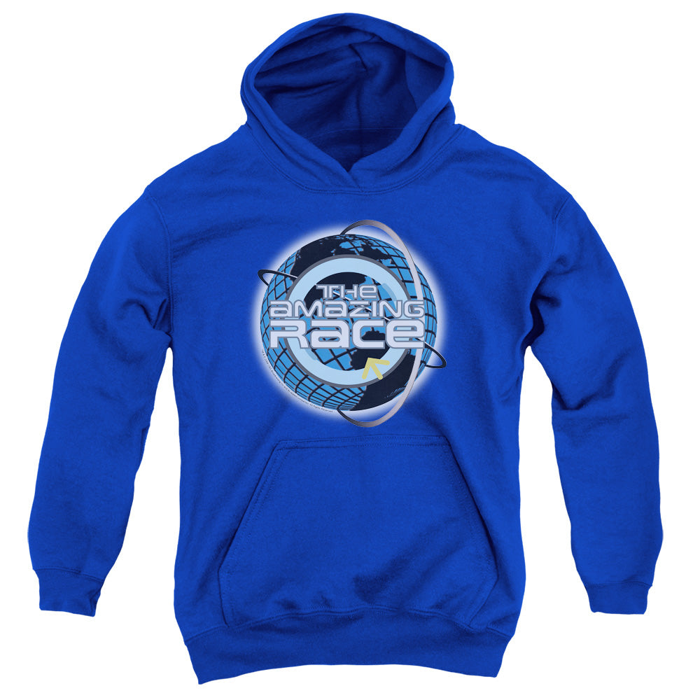 Amazing Race - Around The Globe - Youth Pull-over Hoodie - Royal