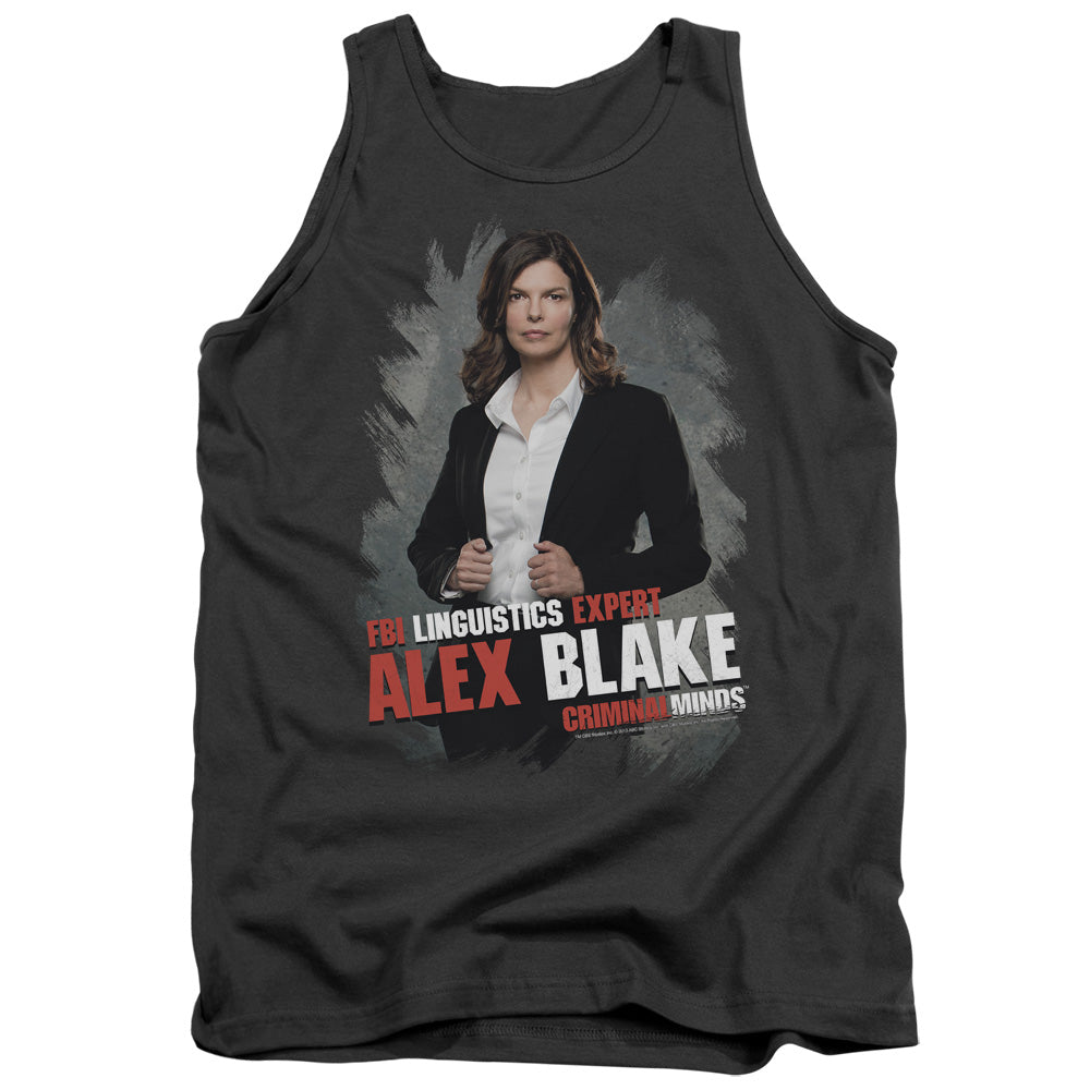 Criminal Minds - Alex Blake - Adult Tank - Charcoal