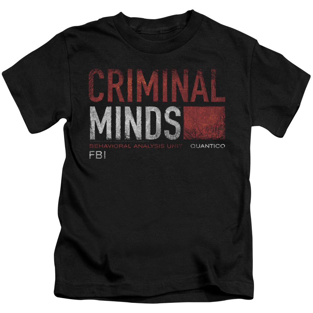 CRIMINAL MINDS TITLE CARD - S/S JUVENILE 18/1 - BLACK - T-Shirt