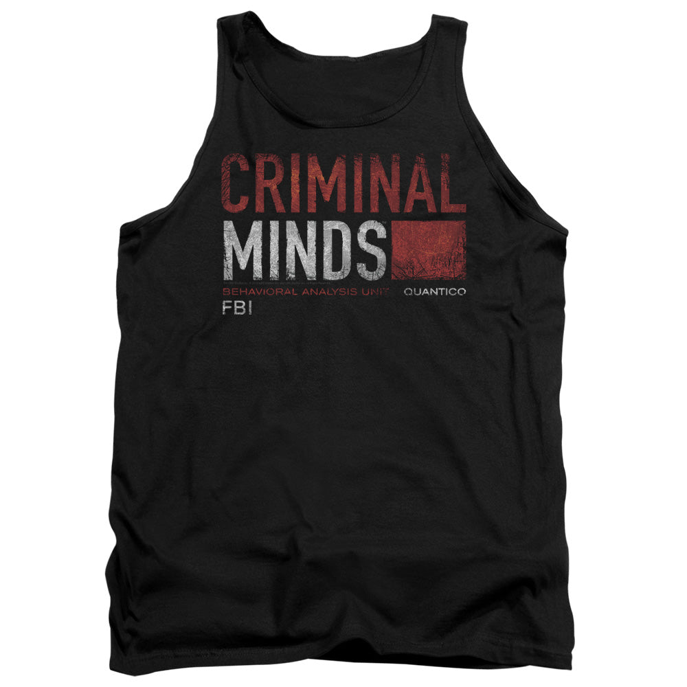 Criminal Minds - Title Card - Adult Tank - Black