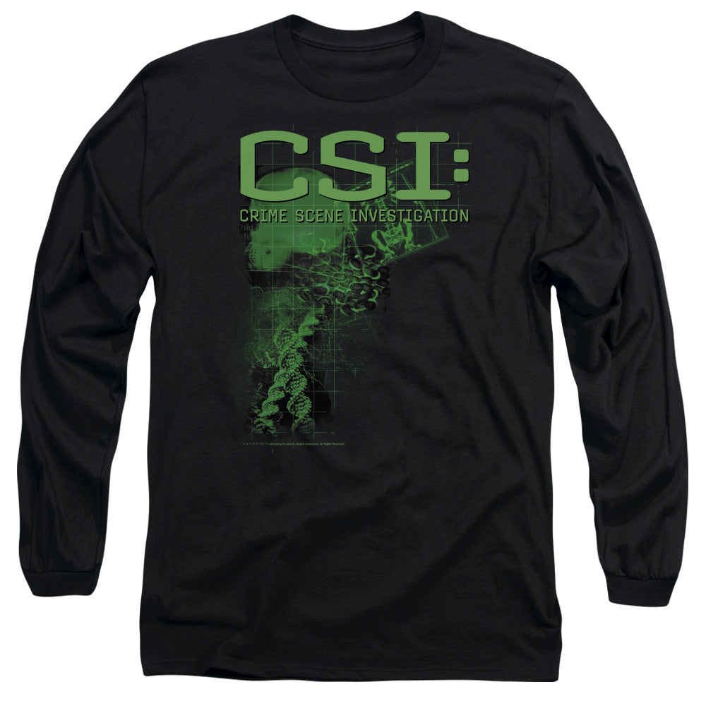 Csi - Evidence - Long Sleeve Adult 18/1 - Black T-shirt