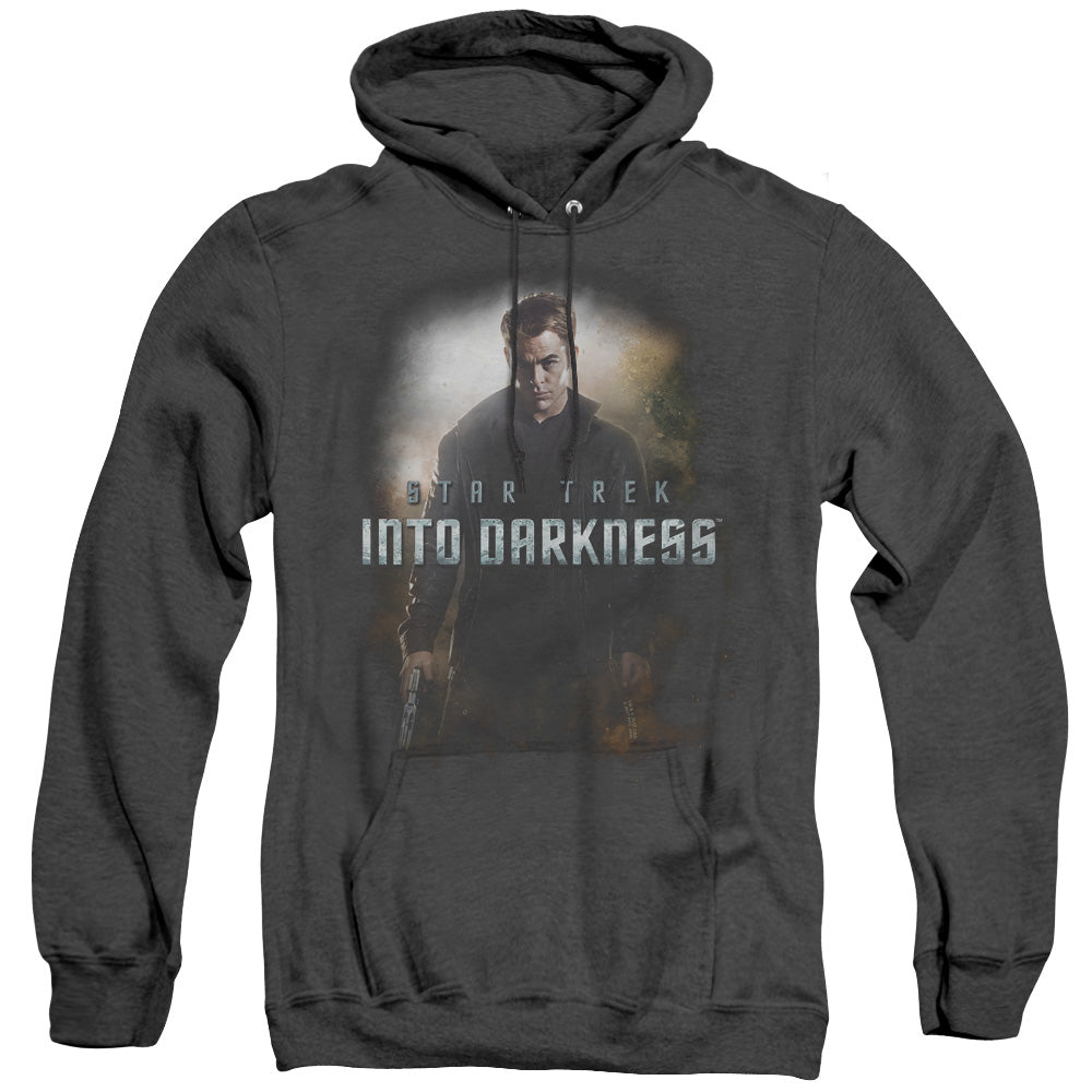Star Trek - Darkness Kirk - Adult Heather Hoodie - Black