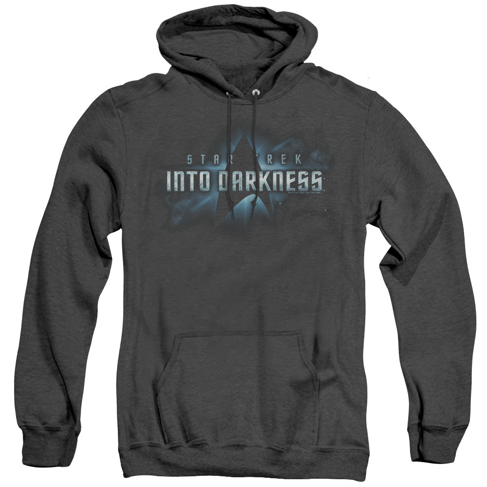 Star Trek - Into Darkness Logo - Adult Heather Hoodie - Black