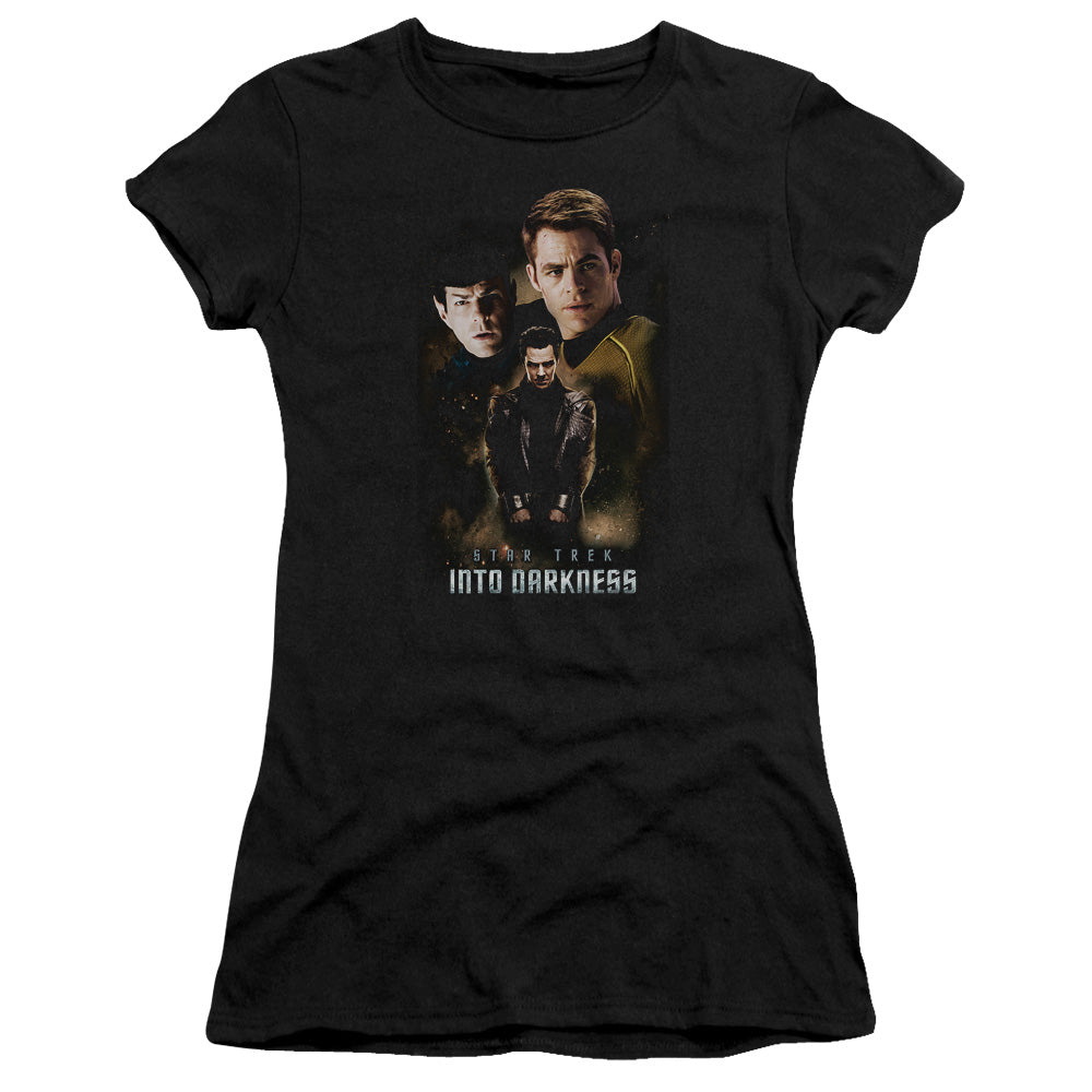 Star Trek - Aftermath - Short Sleeve Junior Sheer - Black T-shirt