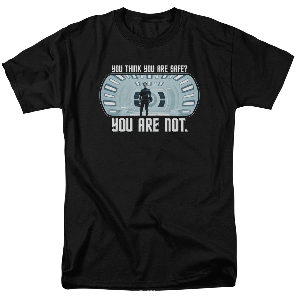 Star Trek - Not Safe - Short Sleeve Adult 18/1 - Black T-shirt