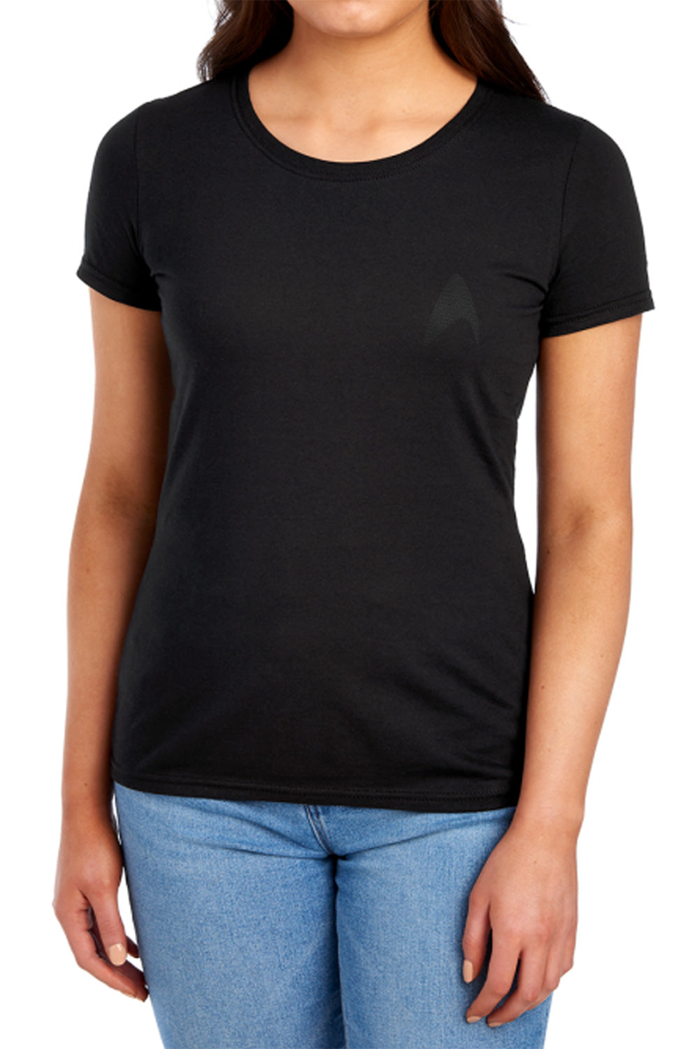 Star Trek - Darkness Command Logo - Short Sleeve Womens Tee - Black T-shirt