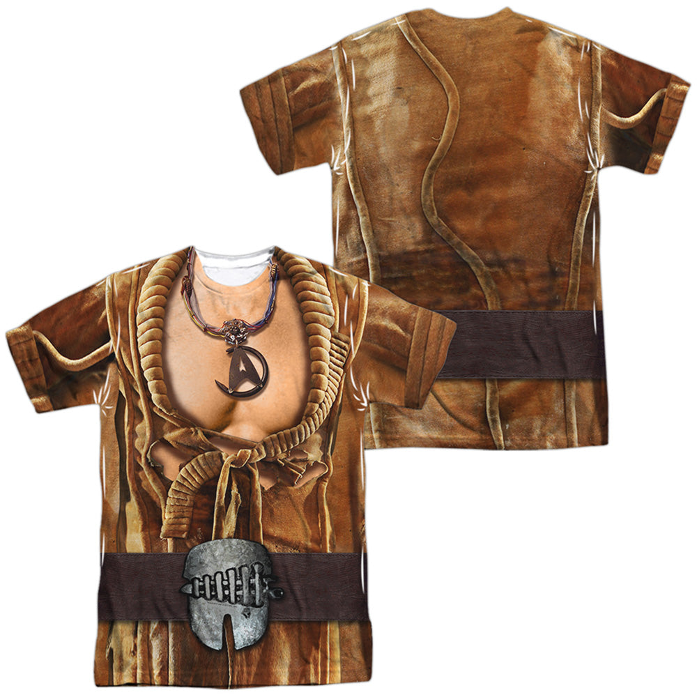 Star Trek - Khan Uniform (Front/back Print) - Short Sleeve Adult 100% Poly Crew - White T-shirt