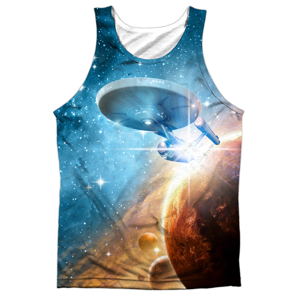 Star Trek - Final Frontier - Adult 100% Poly Tank Top - White