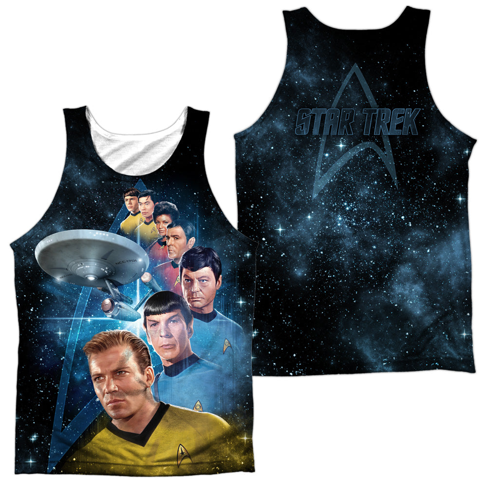 Star Trek - Among The Stars - Adult 100% Poly Tank Top - White