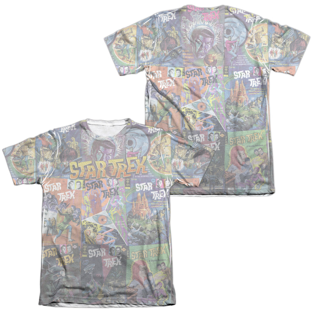 Star Trek - Classic Comics (Front/back Print) - Adult 65/35 Poly/cotton Short Sleeve Tee - White T-shirt