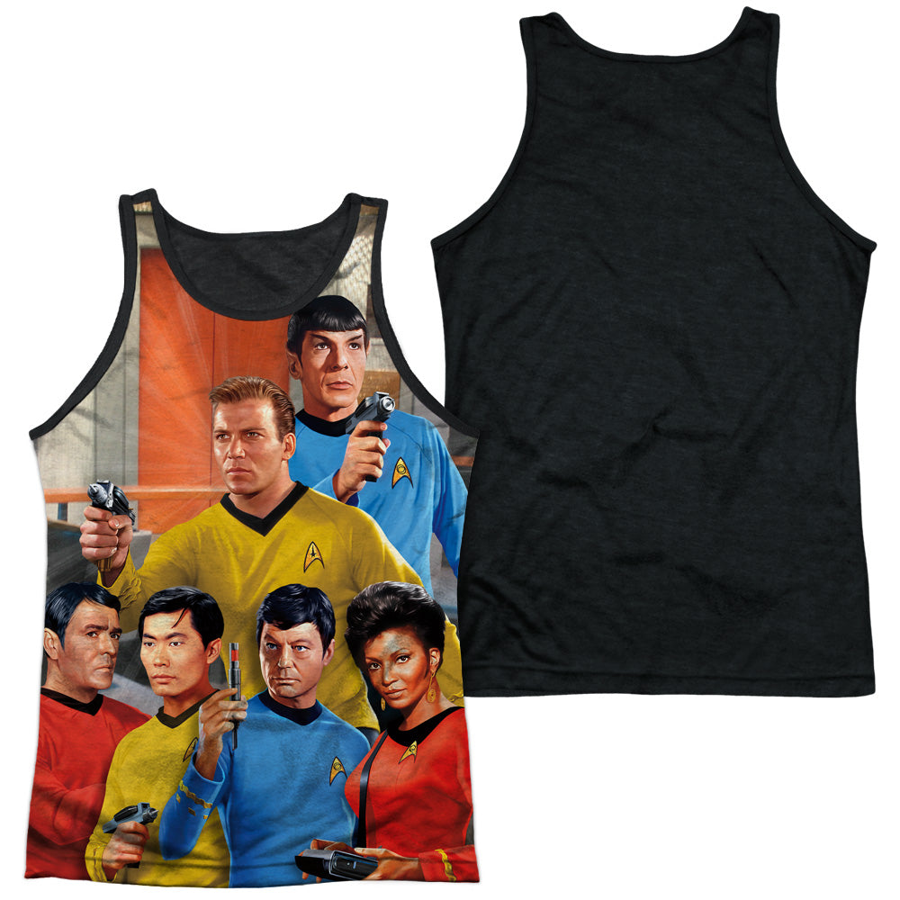 Star Trek - Bridge - Adult Poly Tank Top Black Back - White