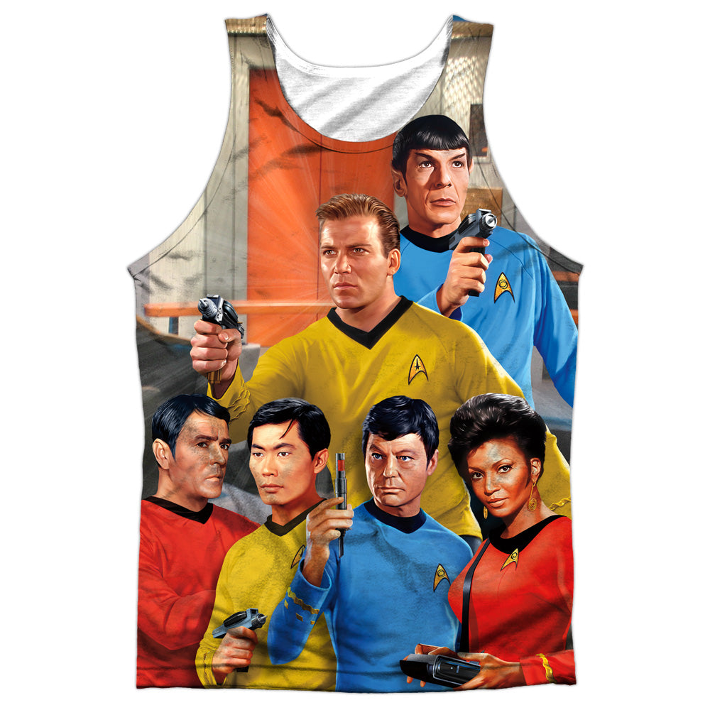 Star Trek - Bridge - Adult 100% Poly Tank Top - White